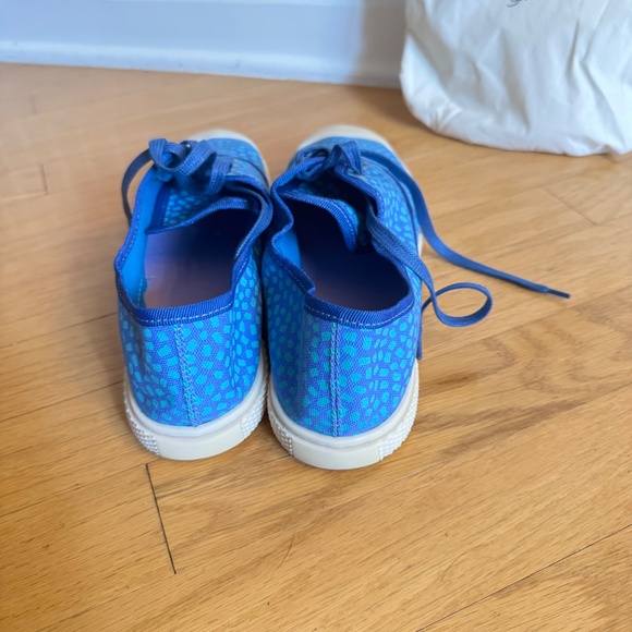 New Gudrun Sjödén Blue Patterned Canvas Sneakers- EU41/US10 - Picture 5 of 9